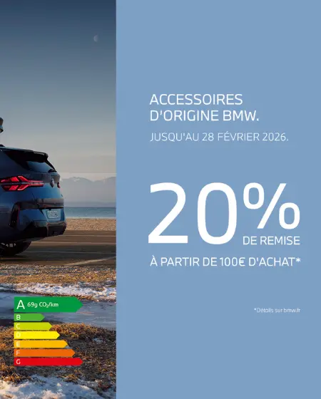 -20% sur les accessoires BMW