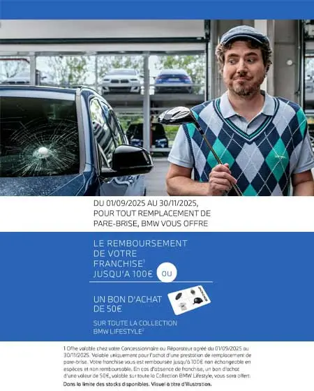 Votre pare-brise BMW est entre de bonnes mains