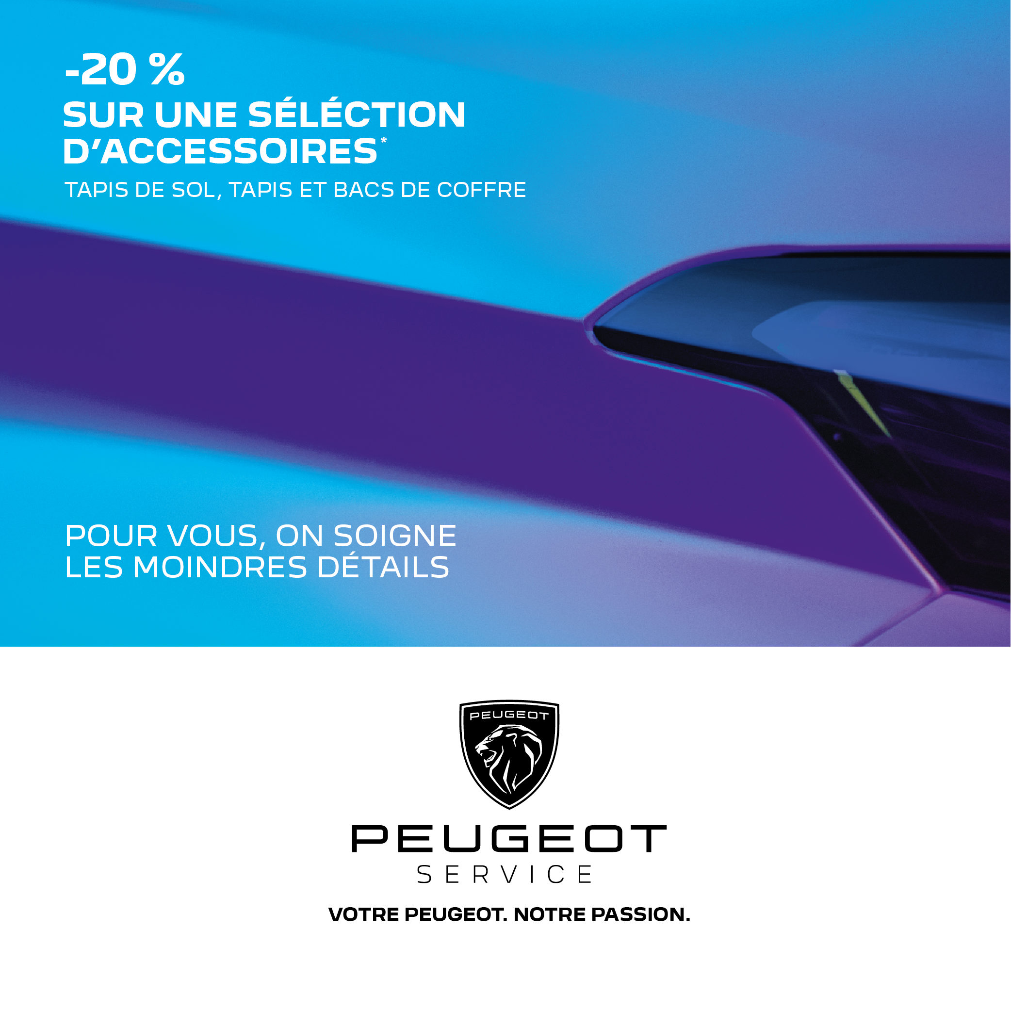 Tapis de coffre, Peugeot Accessoires