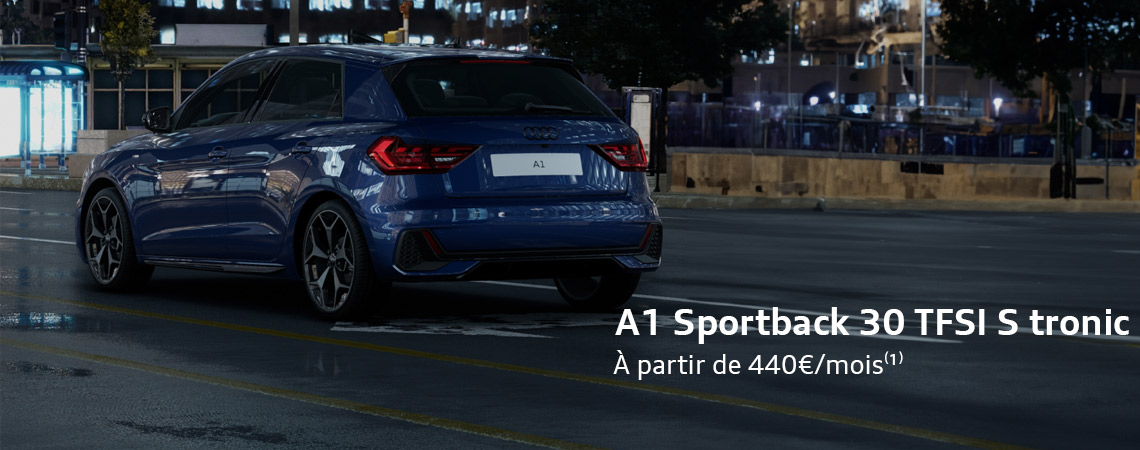A1 Sportback 30 TFSI S tronic à partir de 440€/mois