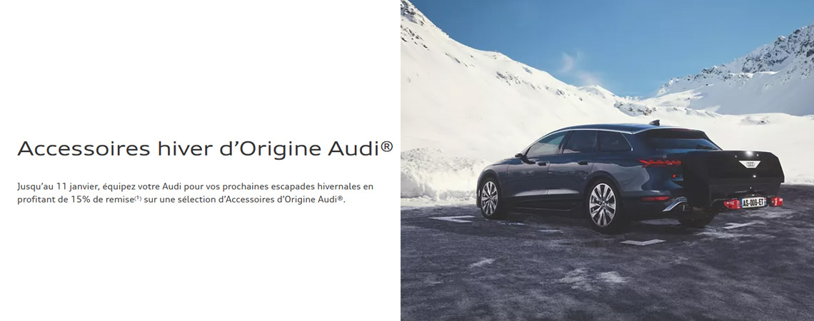 Accessoires hiver d’Origine Audi