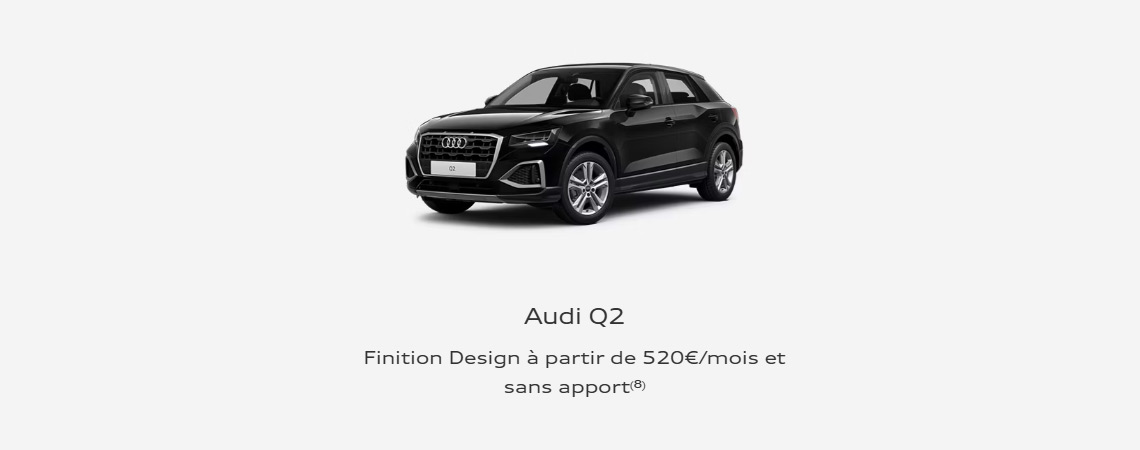 Audi Q2 À partir de 520€/mois