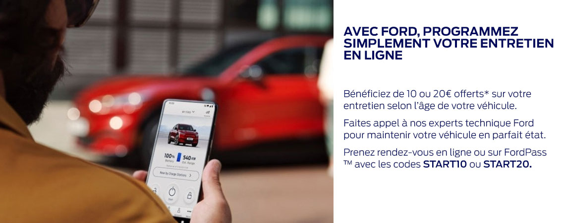 AVEC FORD, PROGRAMMEZ SIMPLEMENT VOTRE ENTRETIEN EN LIGNE