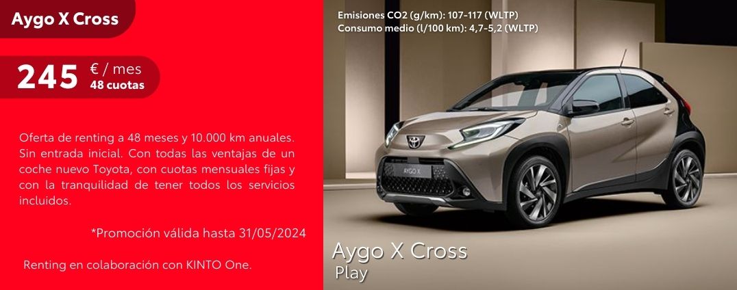 Aygo X Cross 245€/mes*