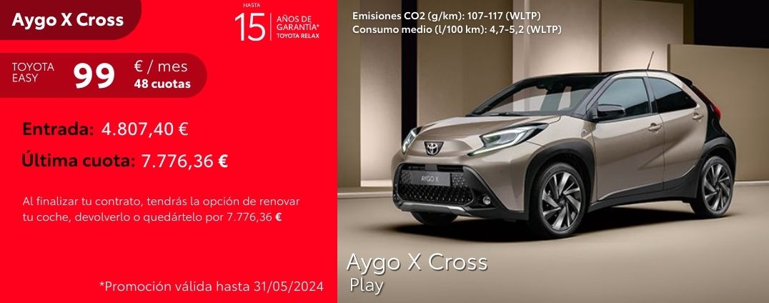 Aygo X Cross 99€/mes*