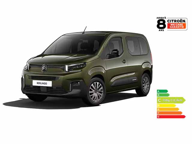 Berlingo Diesel M, 100 ch Manuelle, MAX  À partir de 209 €/mois