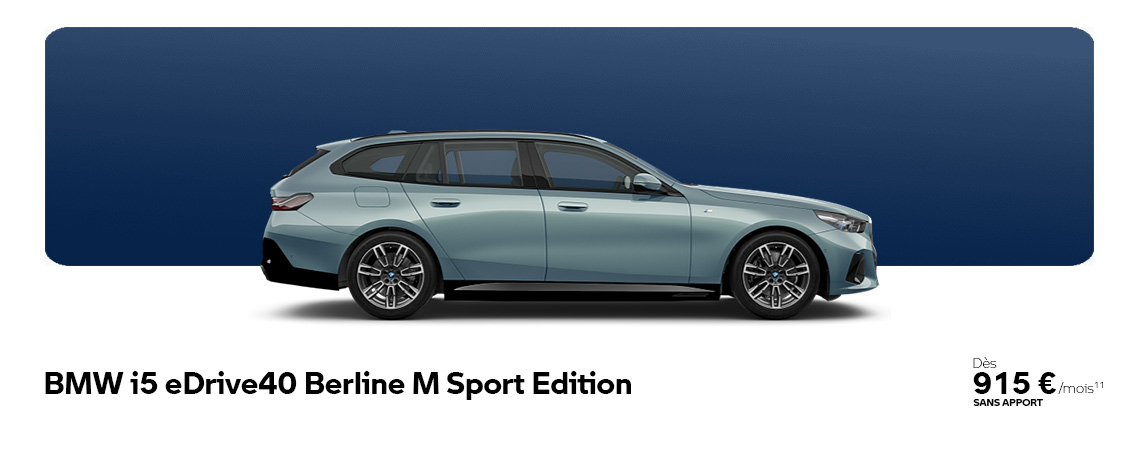 BMW i5 eDrive40 Berline M Sport Edition À partir de 915 €/mois