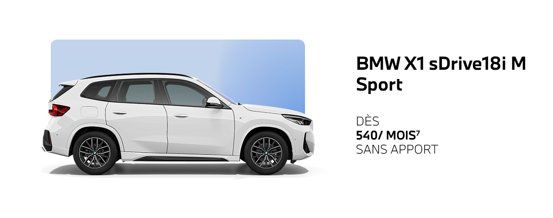 BMW X1 sDrive18i xLine Pack Premium inclus à partir de 590€/ mois