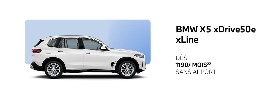 BMW X5 xDrive50e xline a partir de 1190€/ mois