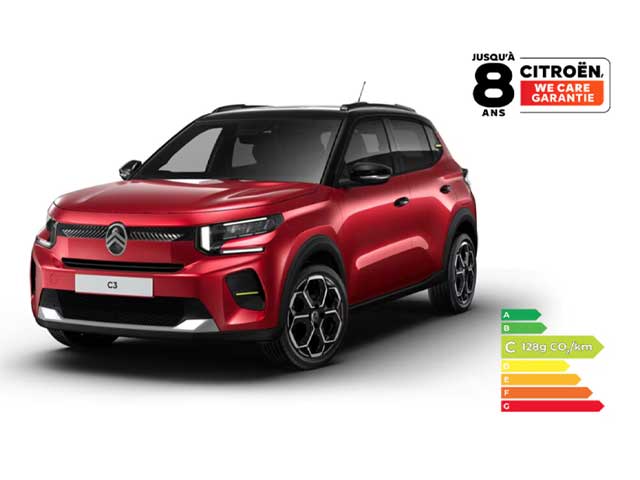 C3 Turbo 100ch, boîte manuelle,YOU À partir de 139 €/mois