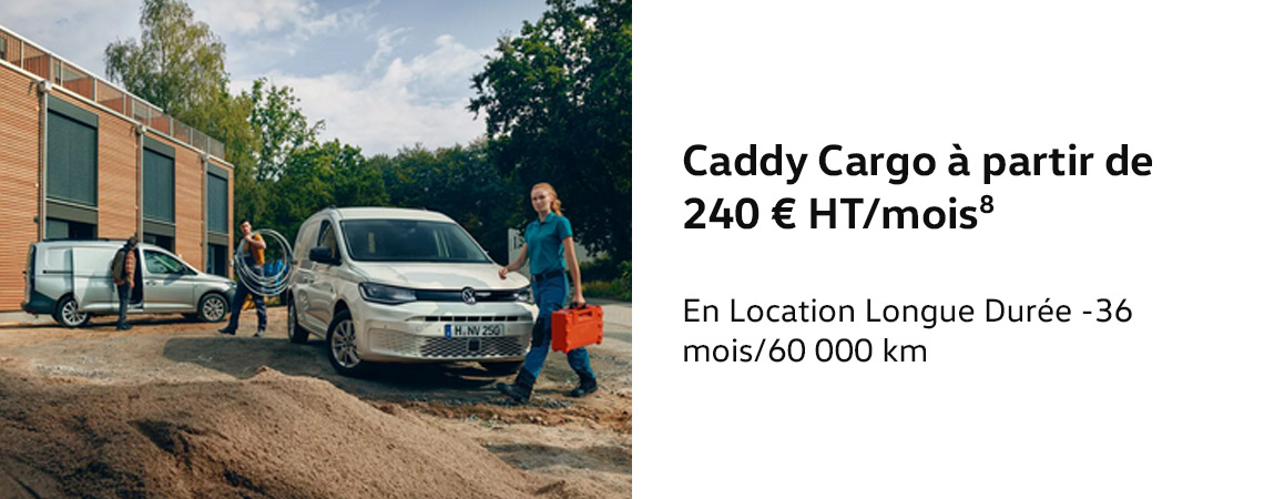 Caddy Cargo à partir de 240 € HT/mois