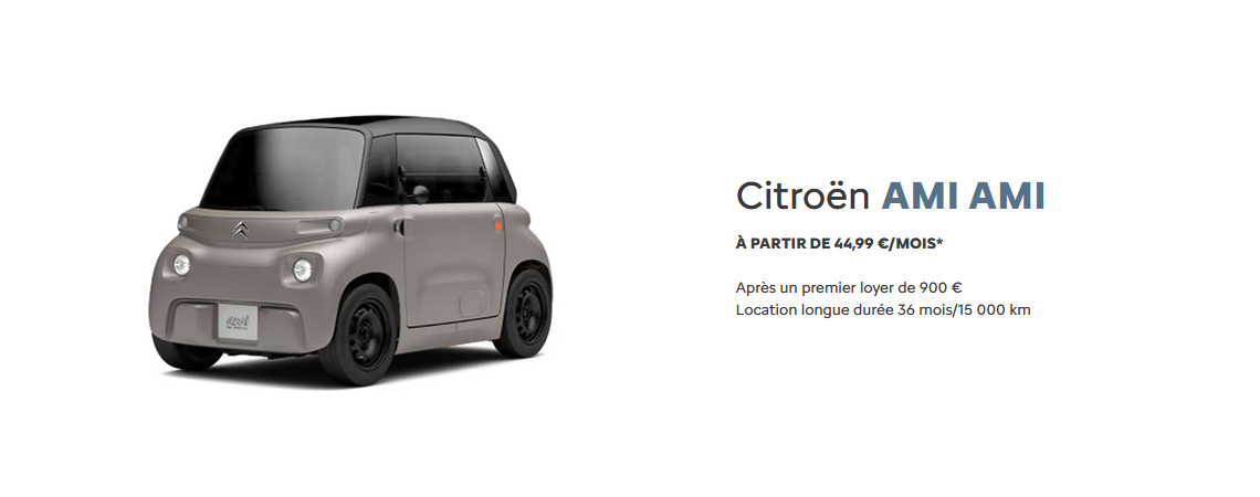 Citroën AMI AMI À PARTIR DE 44,99 €/MOIS