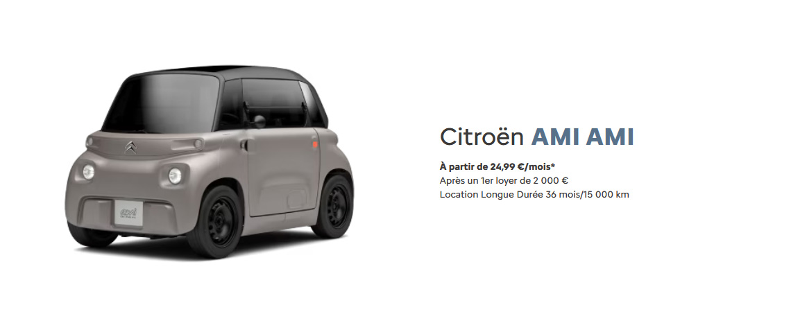 Citroën AMI TONIC À partir de 69 €/mois