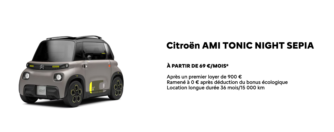 Citroën AMI Tonic À partir de 69 €/mois 