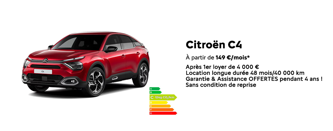 Citroën C4 À partir de 149 €/mois