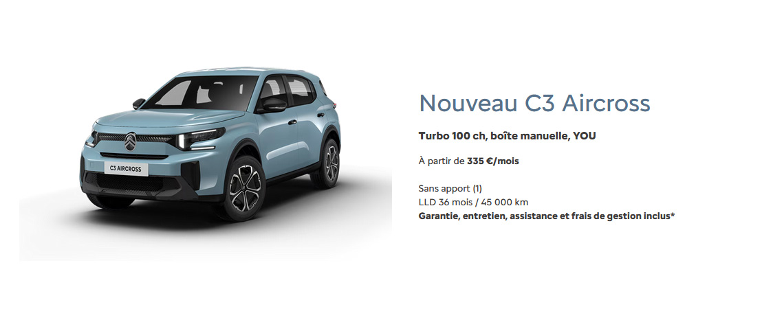 Citroën Nouvelle C3 Hybride 100ch, boîte automatique, YOU Pack Plus 