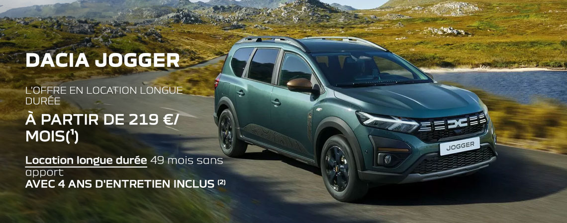 Dacia Jogger à partir de 219 €/mois