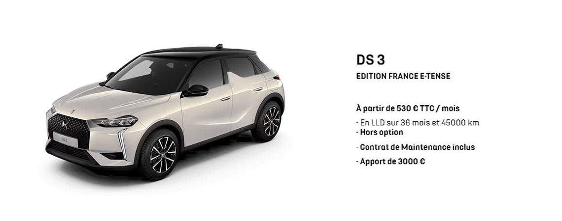 DS 3 EDITION FRANCE E-TENSE