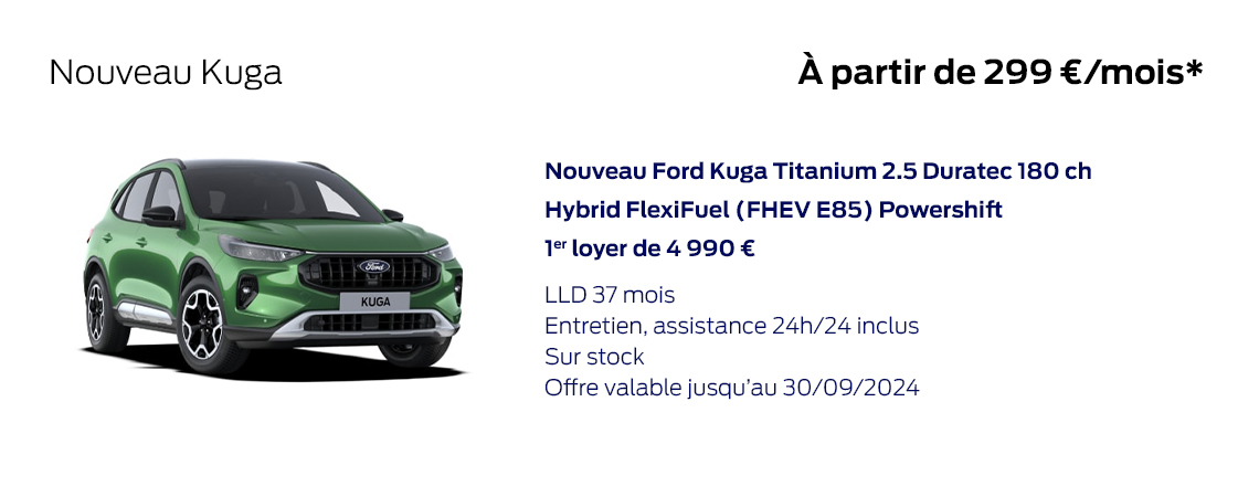 Ford Nouveau Kuga À partir de 299 €/mois