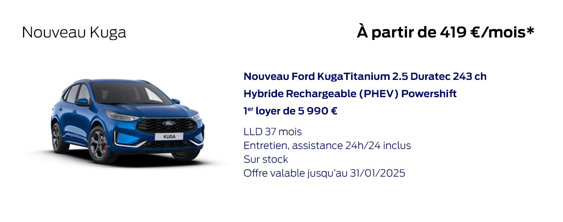 Ford Nouveau Kuga À partir de 419 €/mois