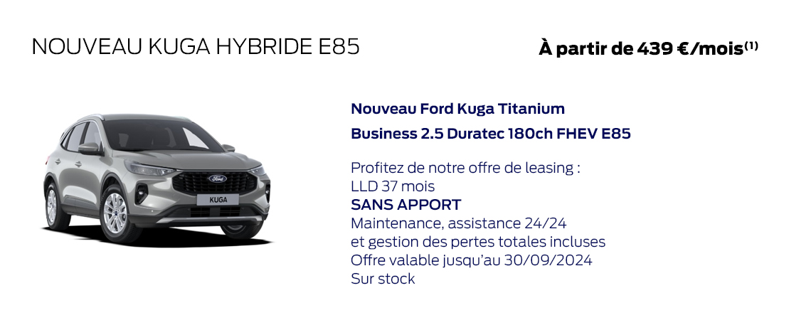 Ford Nouveau Kuga Hybride E85 À partir de 439 €/mois