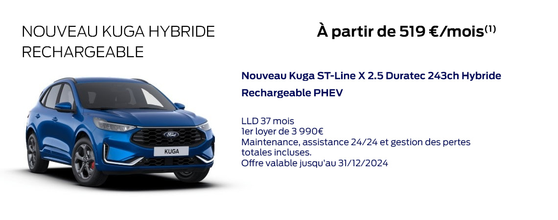 Ford Nouveau Kuga Hybride Rechargeable  