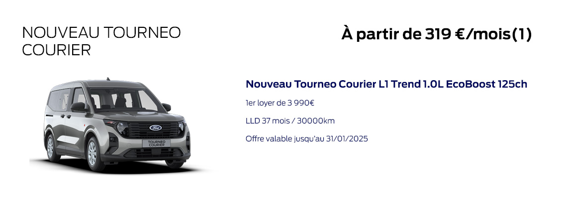 Ford Nouveau Tourneo Courier À partir de 319 €/mois