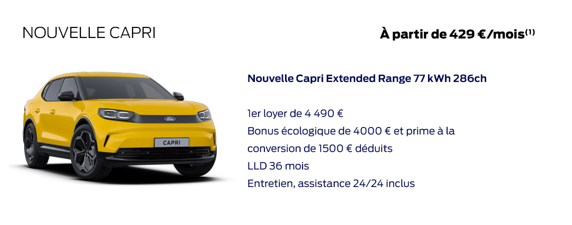 Ford Nouvelle Capri À partir de 429 €/mois 