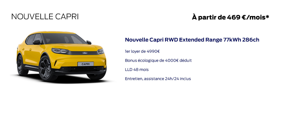 Ford Nouvelle Capri À partir de 469 € /mois 