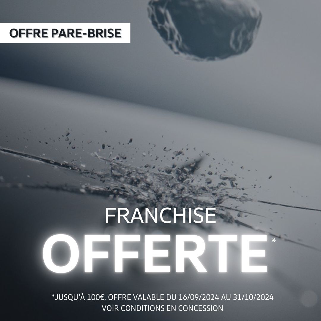 Franchise offerte sur votre pare-brise