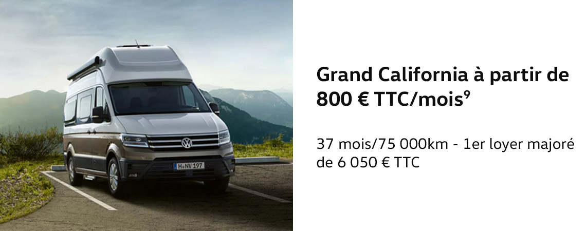 Grand California à partir de 800 € TTC/mois