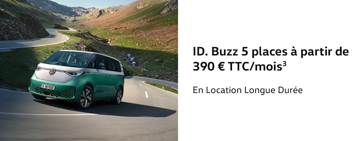 ID. Buzz 5 places à partir de 390 € TTC/mois