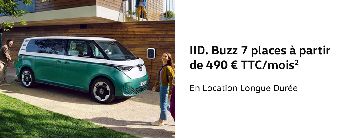 ID. Buzz 7 places à partir de 490 € TTC/mois