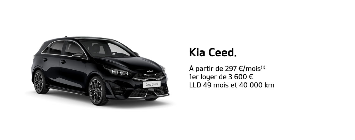 KIA CEED. À PARTIR DE 297 €/mois