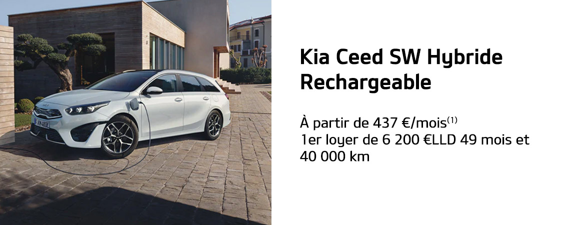 KIA CEED SW. HYBRIDE RECHARGEABLE À PARTIR DE 437 €/mois