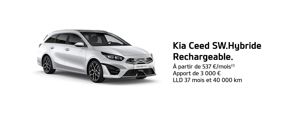 Kia Ceed SW Hybride Rechargeable À partir de 537 €/mois