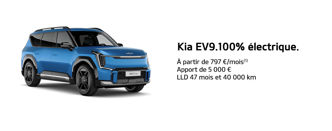 KIA NOUVEAU EV9 100% ÉLECTRIQUE