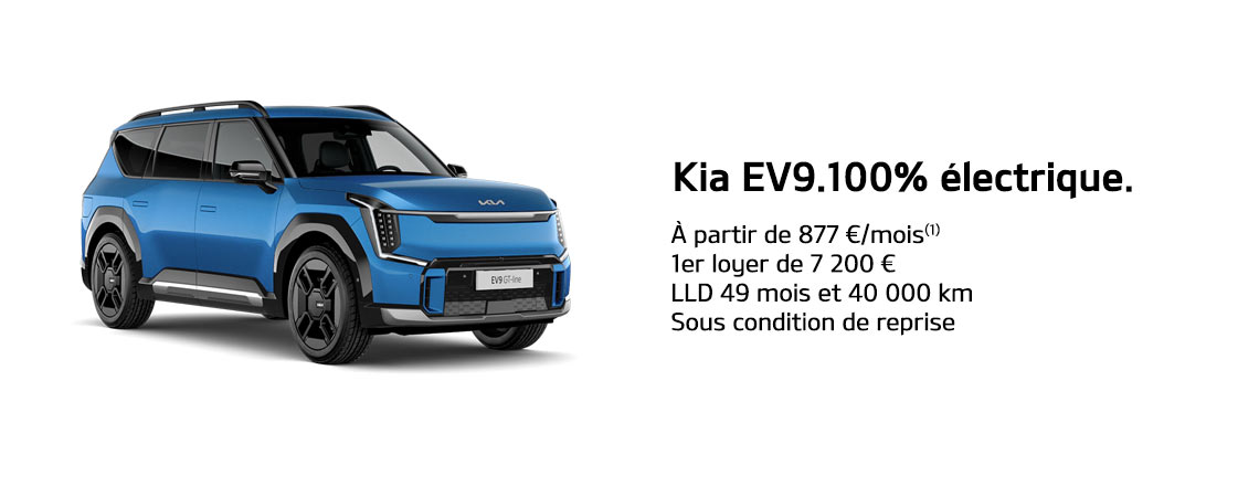 Kia EV9 100% électrique À partir de 877 €/mois