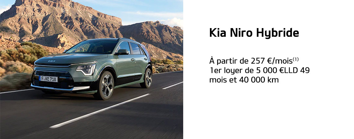 KIA NIRO. HYBRIDE À PARTIR DE 257 €/mois