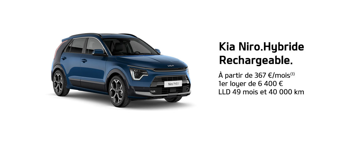 Kia Niro Hybride Rechargeable À partir de 367 €/mois