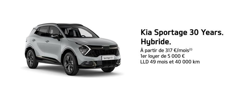 Kia Sportage 30 years Hybride À partir de 317 €/mois