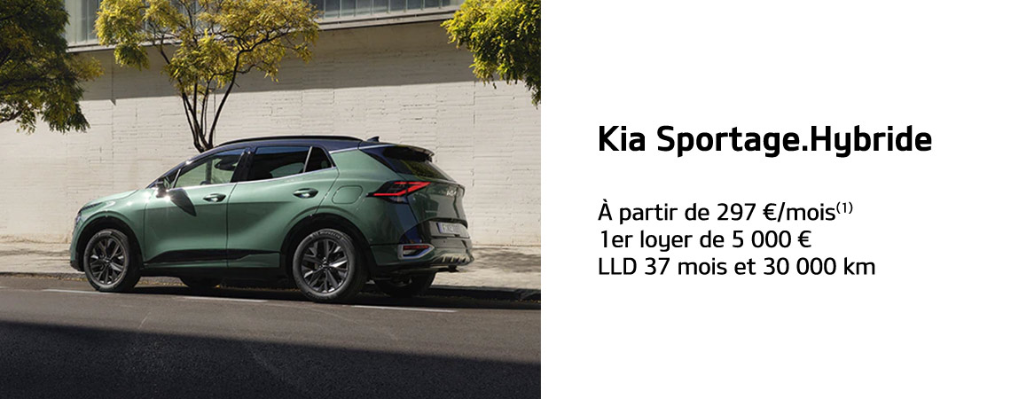 KIA SPORTAGE HYBRIDE À PARTIR DE 297 €/mois