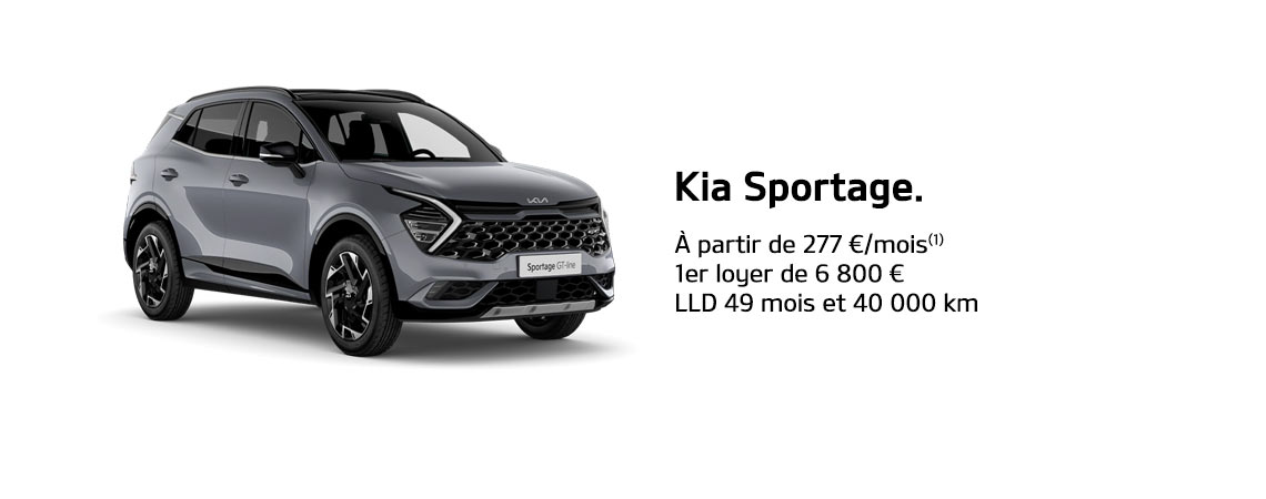 KIA SPORTAGE Thermique À PARTIR DE 277 €/mois