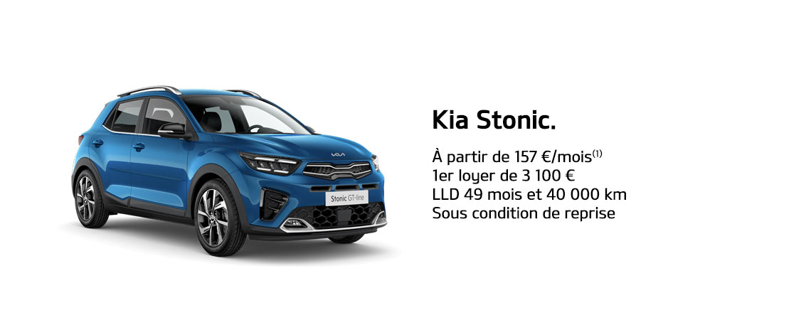 Kia Stonic à partir de 157€ TTC/mois