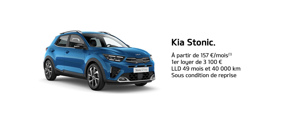 Kia Stonic à partir de 157€ TTC/mois