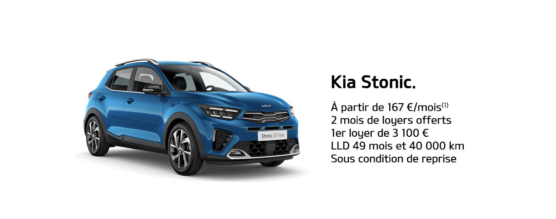 Kia Stonic à partir de 167 €/mois