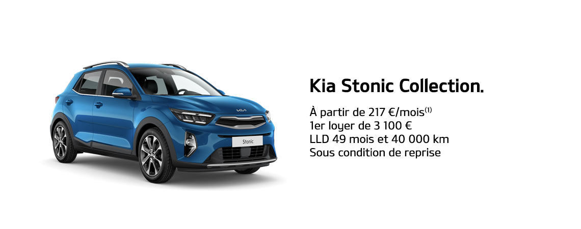 KIA STONIC. COLLECTION À PARTIR DE 217 €/mois