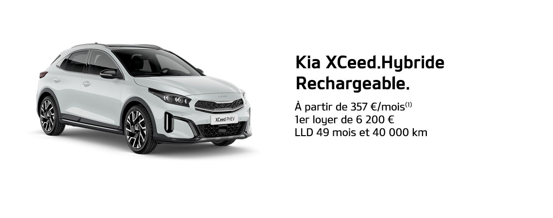 KIA XCEED HYBRIDE RECHARGEABLE À PARTIR DE 357 €/mois