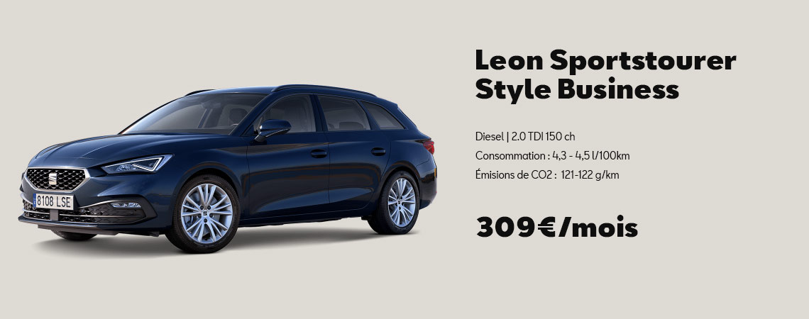 Leon Sportstourer Style Business á partir de 309 €/mois