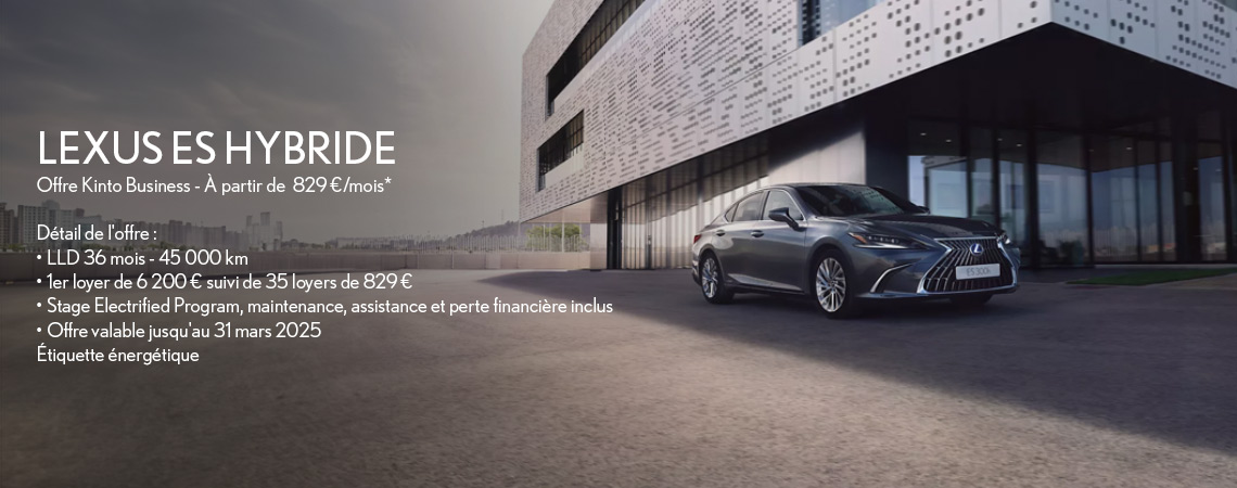 LEXUS ES HYBRIDE À PARTIR DE 825 €/mois